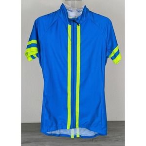 Canari Women s Full Zip Short Sleeved Bicycling Top sz Medium (Runs Small)
